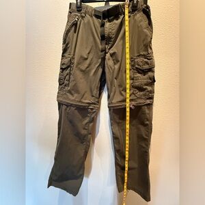 BC Clothing Mens Convertible Lightweight Comfort Stretch Cargo Pants size M/34